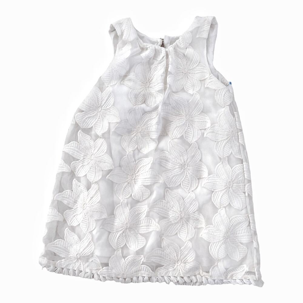 GENUINE Girls White Lace Spring Dress Size 4T Kids Toddlers Bridal Flower Girl